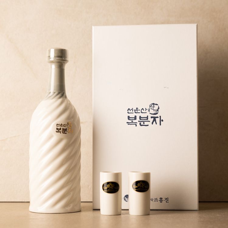 선운산복분자주흥진 원형 도자기 복분자주 선물세트 null