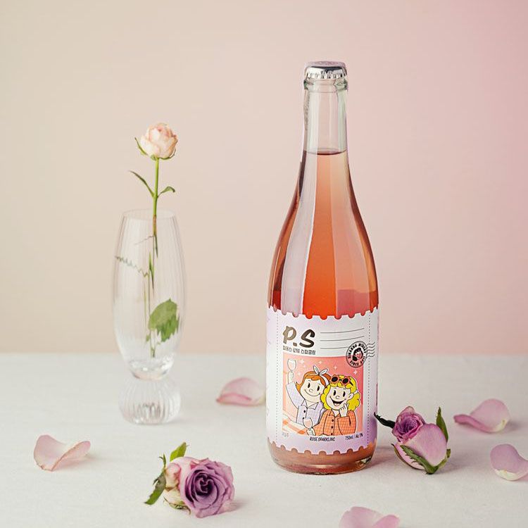 시나브로 와이너리 피에스 로제 스파클링 와인 과실주