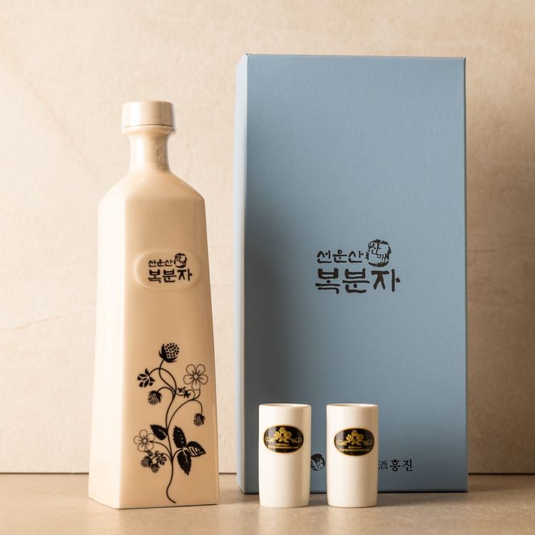 선운산복분자주흥진 사각도자기 복분자주 선물세트 null