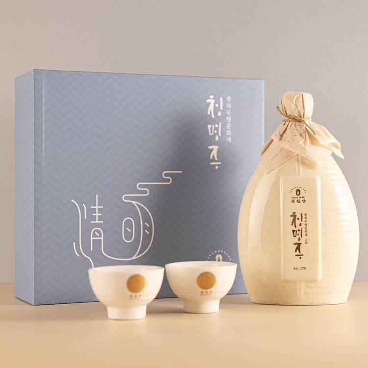 중원당 청명주 아이보리 도자기 선물세트 null
