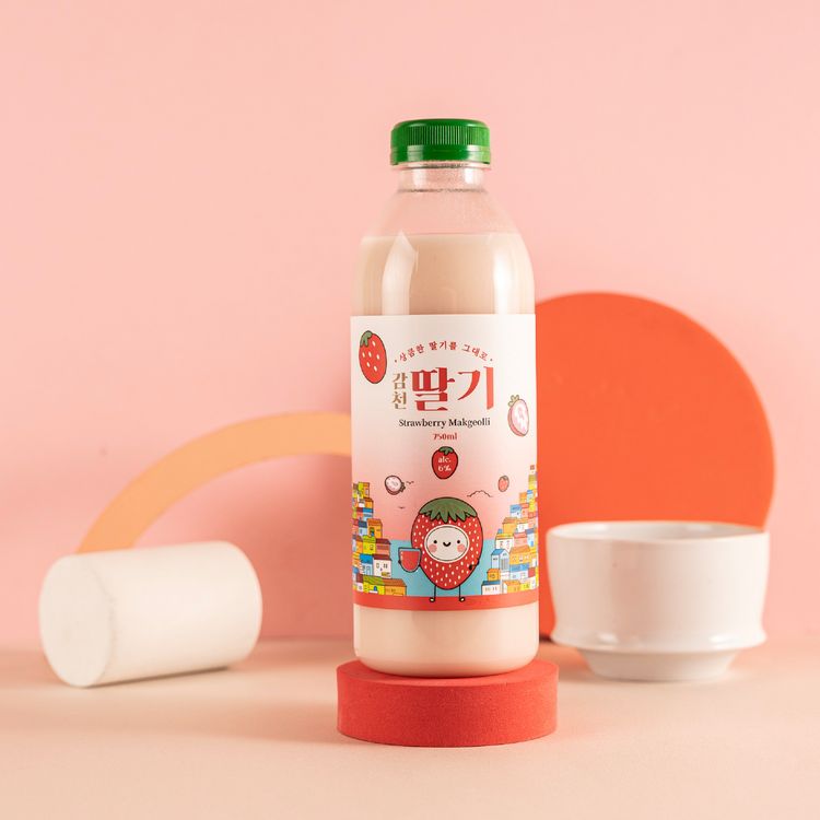 벗드림 감천막걸리 딸기 탁주